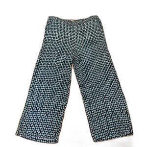 Habitat Clothes to Live In Blue Wide Legged‎ Pull-on Printed Pants Size XL EUC